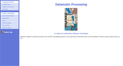 Desktop Screenshot of datamatic.net